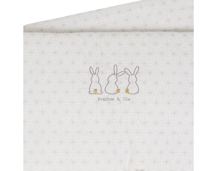 LITTLE CREVETTE Tour de lit �cru Pompom (3)