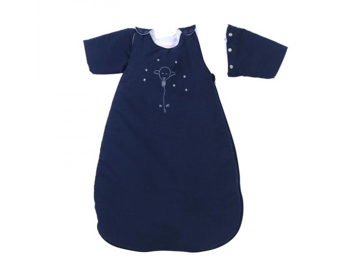 LITTLE CREVETTE Gigoteuse Hiver avec Manches Bleu Marine Sweet Dreams (1)