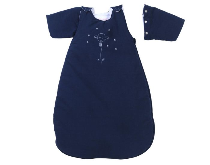 LITTLE CREVETTE Gigoteuse Hiver avec Manches Bleu Marine Sweet Dreams (11)