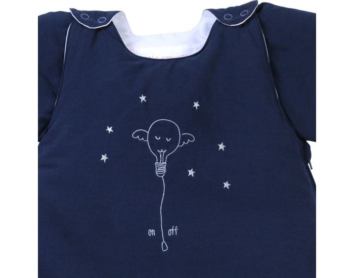 LITTLE CREVETTE Gigoteuse Hiver avec Manches Bleu Marine Sweet Dreams (9)