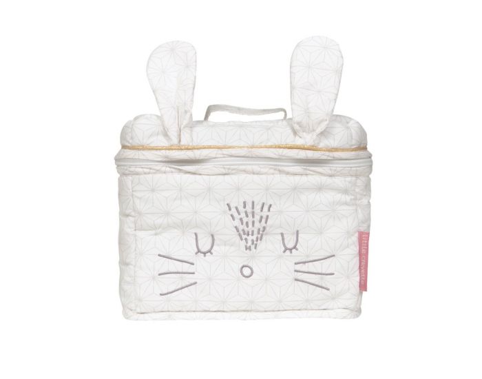 LITTLE CREVETTE Trousse de toilette lapin - Pompom (1)