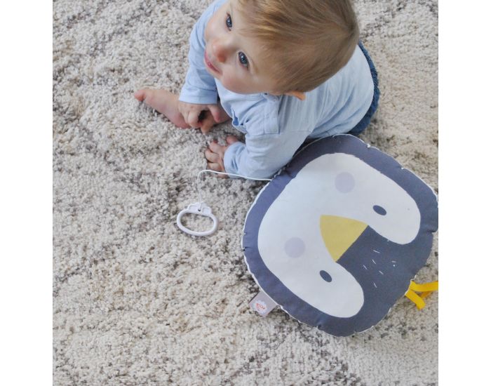 CAROTTE & CIE Coussin Musical Pingouin (1)