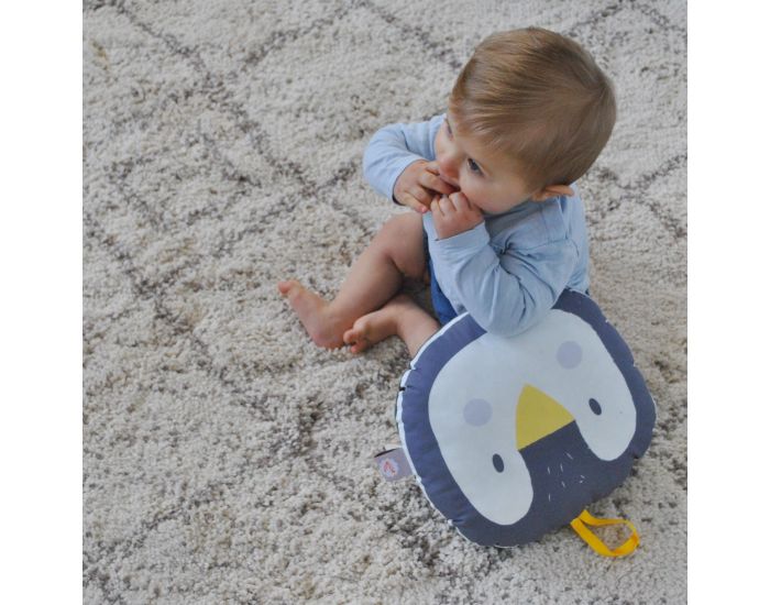 CAROTTE & CIE Coussin Musical Pingouin (2)