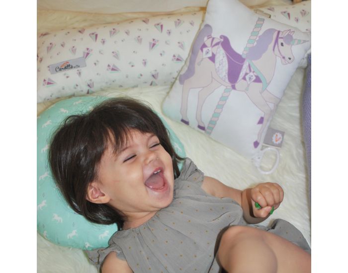 CAROTTE & CIE Coussin Musical - Licorne - Amlie Poulain (1)