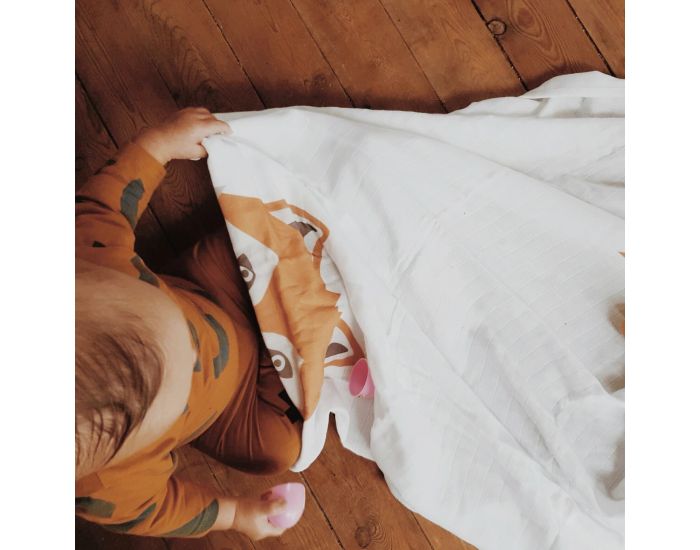 CAROTTE & CIE Lot de 2 maxi Langes coton bio 100x100 cm (4)