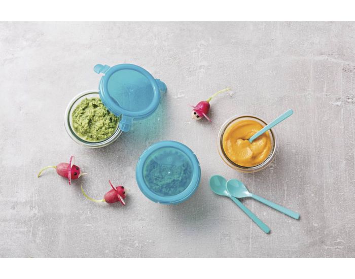 PYREX Plat rond + couvercle violet 11 cm (1)