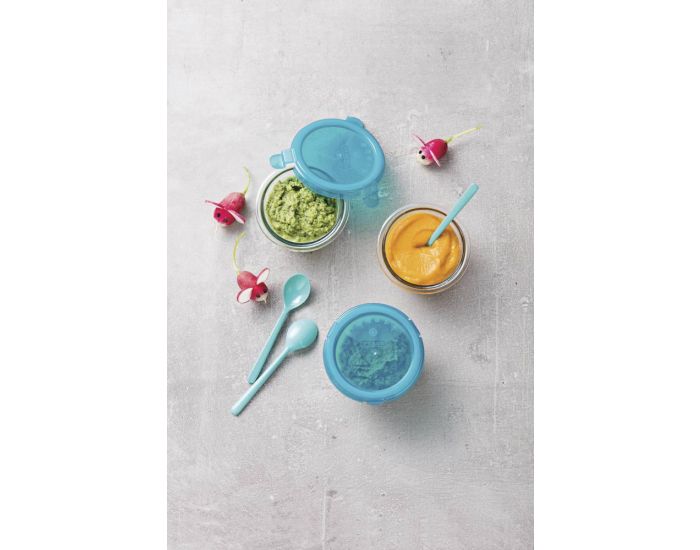 PYREX Plat rond + couvercle violet 11 cm (2)