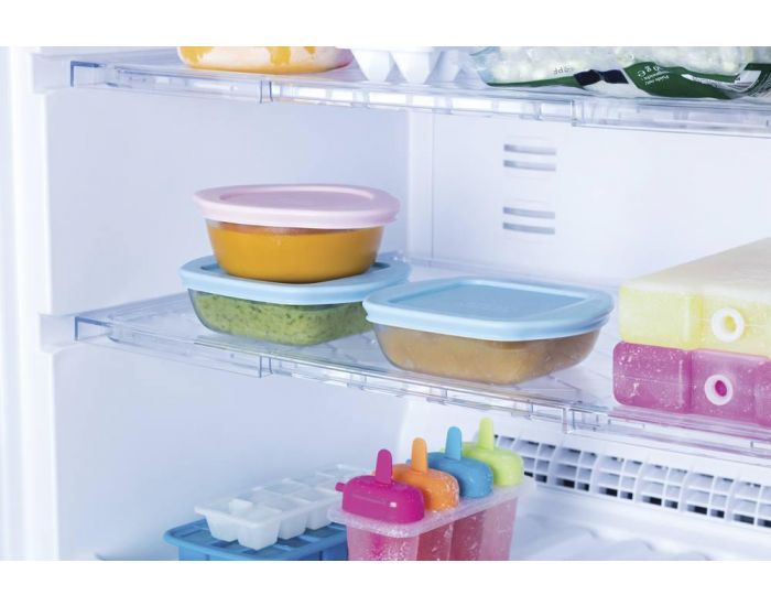 PIREX Plat rond avec couvercle rose 15 cm (4)