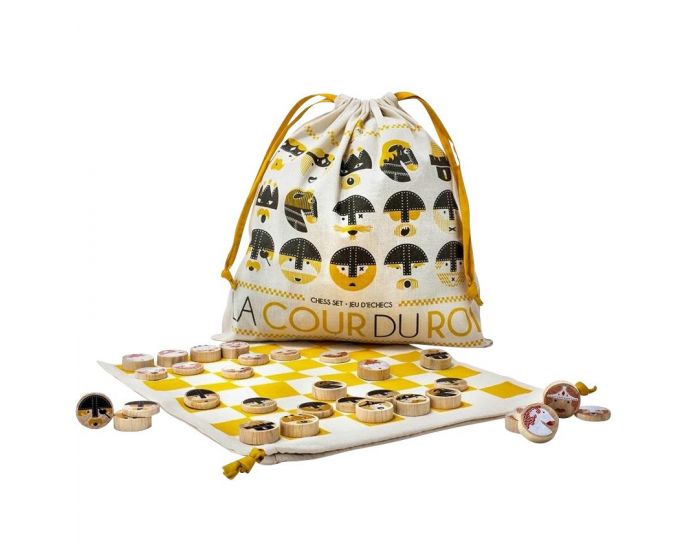 LES JOUETS LIBRES Jeu d'Echecs Ecologique en Bois - La Cour du Roi - Ds 4 ans (14)