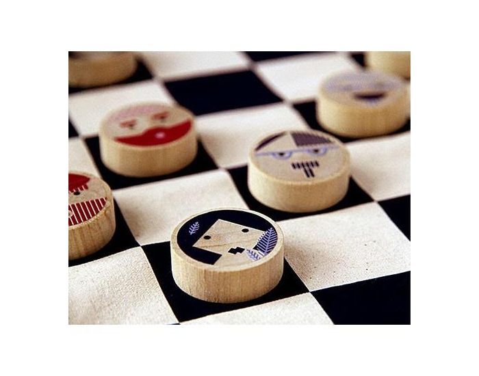 LES JOUETS LIBRES Jeu de Dames Ecologique en Bois - Mesdames & Messieurs  - Ds 4 ans (21)