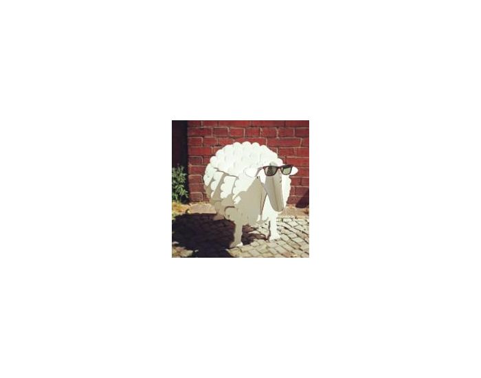 PRAIRYMOOD Commode Mouton en Carton Recycl 50x76x56 cm - Blanc (3)