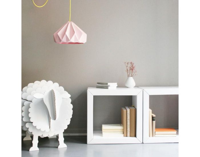 PRAIRYMOOD Commode Mouton en Carton Recycl� 50x76x56 cm - Blanc (12)