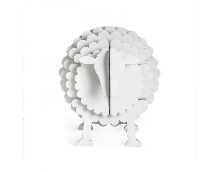 PRAIRYMOOD Commode Mouton en Carton Recycl 50x76x56 cm - Blanc (29)