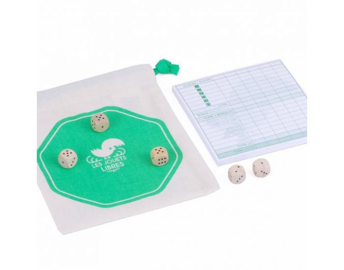 LES JOUETS LIBRES Jeu de D�s en Bois - Yatzy - D�s 4 ans (16)
