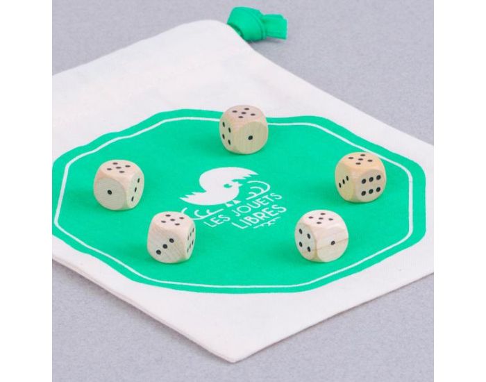 LES JOUETS LIBRES Jeu de D�s en Bois - Yatzy - D�s 4 ans (18)