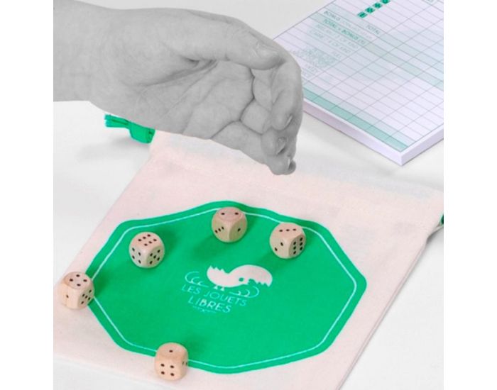 LES JOUETS LIBRES Jeu de D�s en Bois - Yatzy - D�s 4 ans (20)