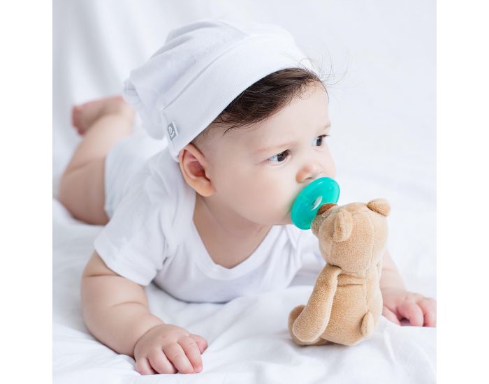 SEVIRA KIDS Doudou Clin 2 en 1 Peluche + Sucette Physiologique - Ds la Naissance (11)