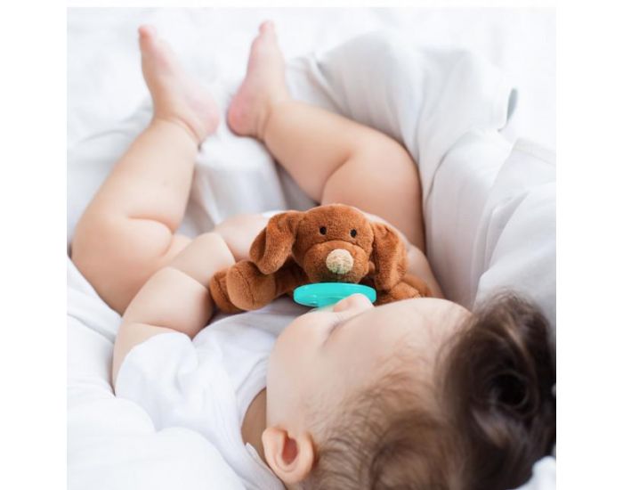 SEVIRA KIDS Doudou Clin 2 en 1 Peluche + Sucette Physiologique - Ds la Naissance (25)