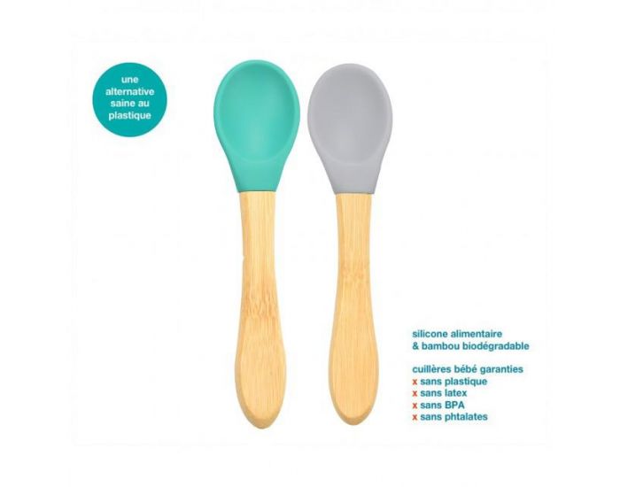SEVIRA KIDS Cuillres Bb Bambou et Silicone - Ds 6 mois (13)