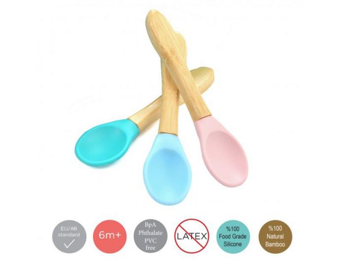 SEVIRA KIDS Cuillres Bb Bambou et Silicone - Ds 6 mois (15)
