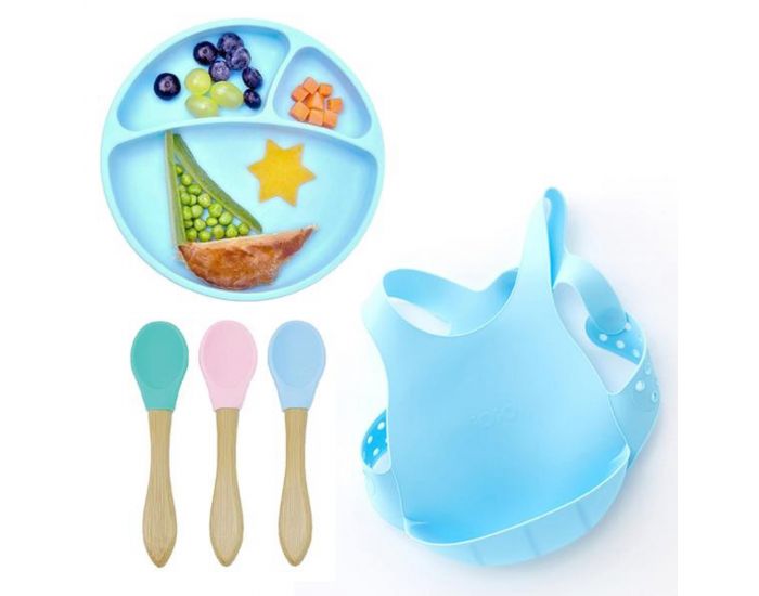 SEVIRA KIDS Cuillres Bb Bambou et Silicone - Ds 6 mois (4)