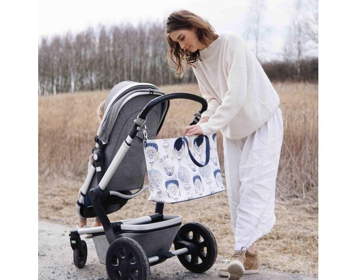 SEVIRA KIDS Sac  main multifonctions - pour la poussette ou  langer - Medium - Boho Arrows (14)