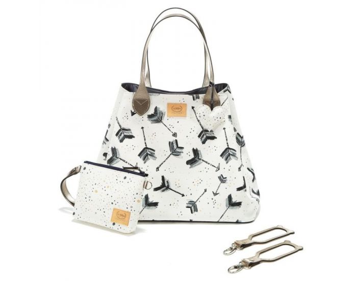 SEVIRA KIDS Sac  main multifonctions - pour la poussette ou  langer - Medium - Boho Arrows (19)