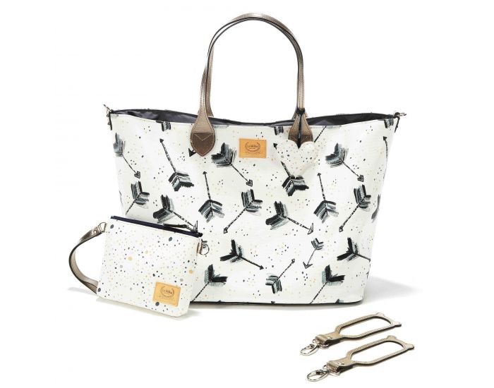 SEVIRA KIDS Sac  main multifonctions - pour la poussette ou  langer - Medium - Boho Arrows (27)