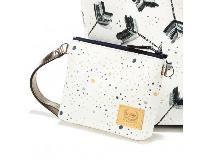 SEVIRA KIDS Sac  main multifonctions - pour la poussette ou  langer - Medium - Boho Arrows (38)