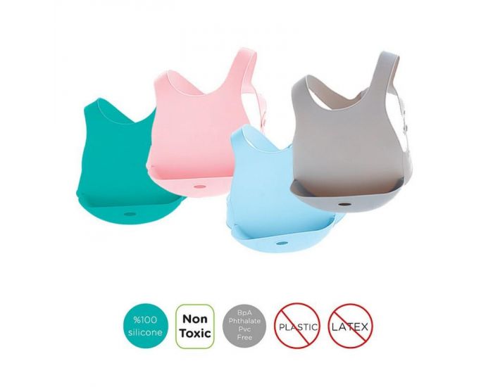 SEVIRA KIDS Bavoir Rcuprateur en Silicone Extra Souple (8)