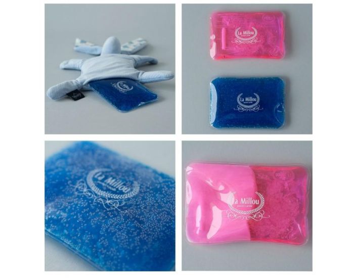 SEVIRA KIDS Doudou Bouillotte Compresse Gel Froid - Sp�cial B�b� - L�o le Pompier Bleu (2)