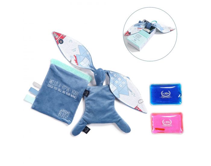 SEVIRA KIDS Doudou Bouillotte Compresse Gel Froid - Sp�cial B�b� - L�o le Pompier Bleu (9)