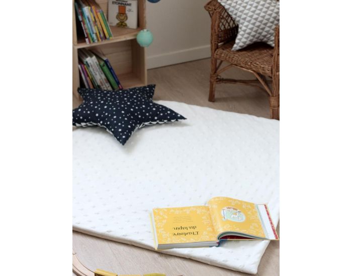 CREACOTON Tapis Molletonn Enfant  - 1m x 1m (1)