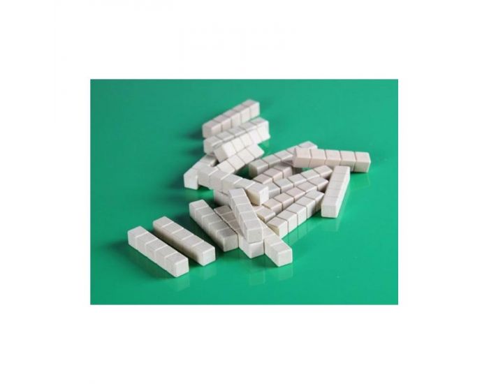 20 Barres de 5 - Base 10 en Bois naturel - Ds 3 ans (1)