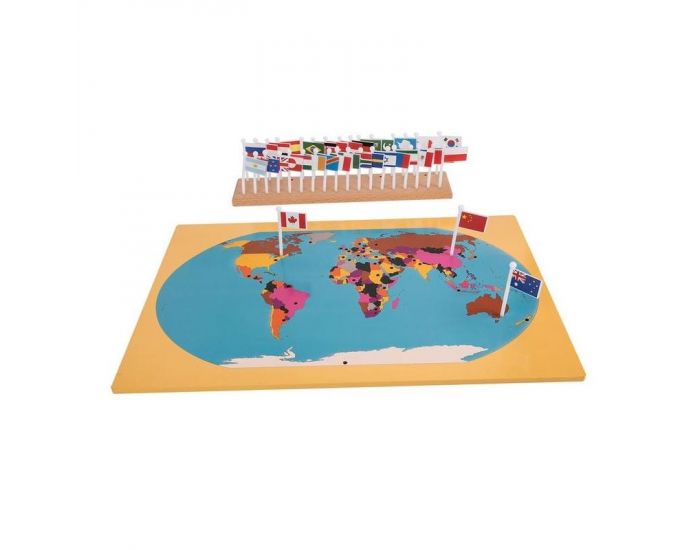 Puzzle des drapeaux du Monde Haut de gamme - Ds 3 ans (1)