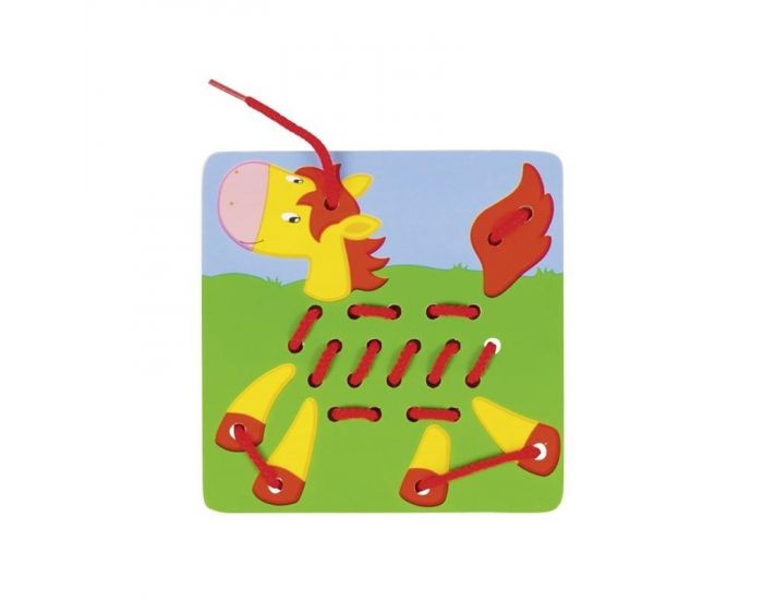 Jeu de lacets en bois - Ds 4 ans (3)