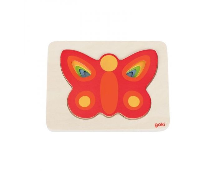 GOKI Puzzle à couches - Papillons - Dès 2 ans (1)