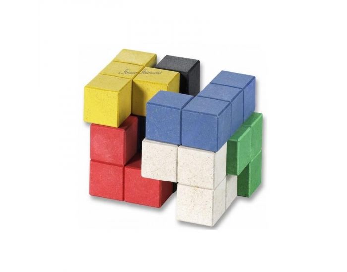 Soma Cube Coloré en Re-Wood - Dès 3 ans (1)