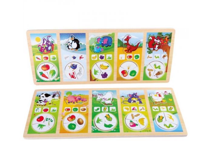 Jeu d'association Repas des Animaux lot de 2 - D�s 3 ans (1)