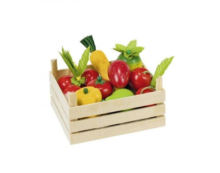 GOKI Cagette de fruits et l�gumes en bois - D�s 3 ans (1)