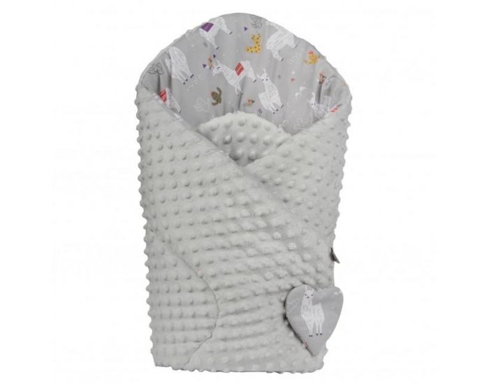 SEVIRA KIDS Gigoteuse d'emmaillotage - Nid d'ange 0-4 mois Minky Rversible (2)