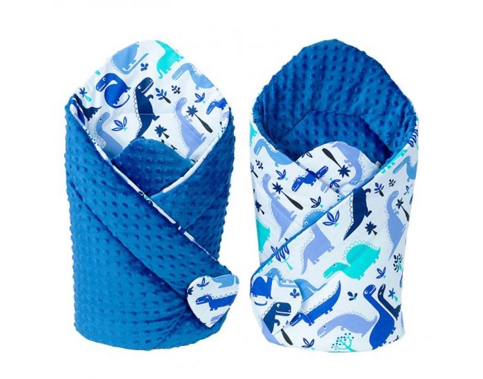 SEVIRA KIDS Gigoteuse d'emmaillotage - Nid d'ange 0-4 mois Minky Rversible (11)