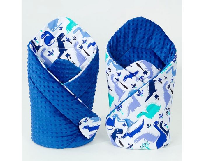 SEVIRA KIDS Gigoteuse d'emmaillotage - Nid d'ange 0-4 mois Minky Rversible (12)