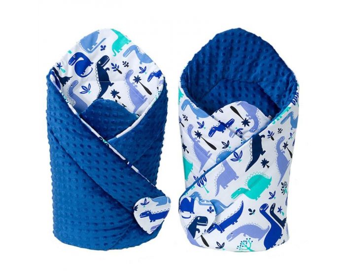 SEVIRA KIDS Gigoteuse d'emmaillotage - Nid d'ange 0-4 mois Minky Rversible (7)