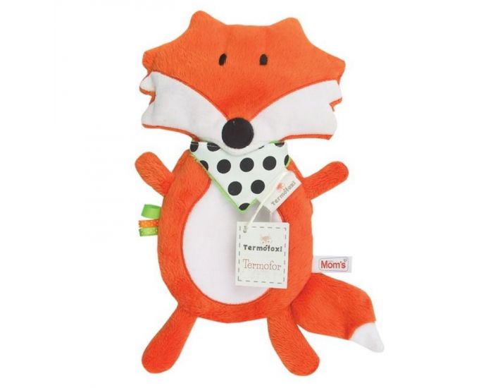 SEVIRA KIDS Doudou Bouillotte S�che - Noyaux de cerises - Renard Termofoxi Orange (1)