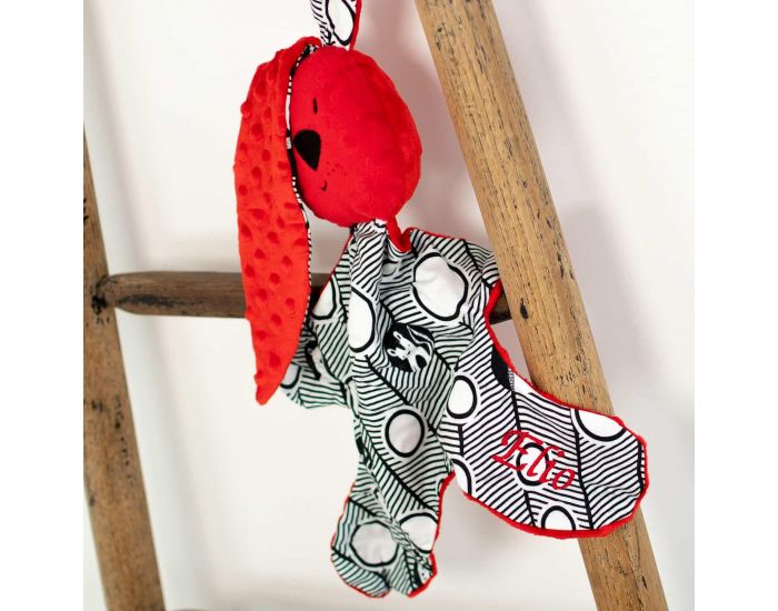 SEVIRA KIDS Doudou XXL en Mousseline de Bambou et Minky - Lapin Kic Kic (2)