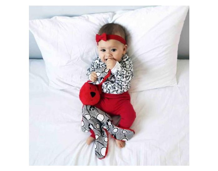 SEVIRA KIDS Doudou XXL en Mousseline de Bambou et Minky - Lapin Kic Kic (3)