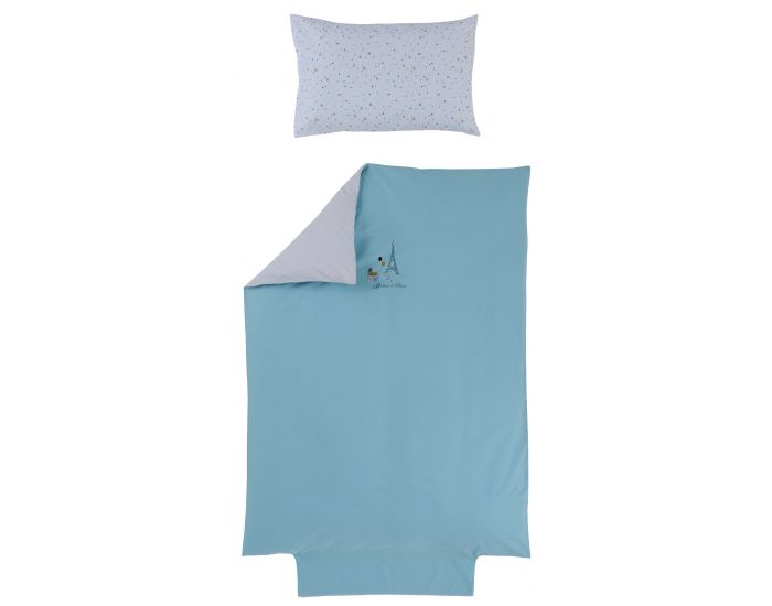 P'TIT BASILE Housse de couette 100x 140 cm + Taie Oreiller - Little Paris (7)