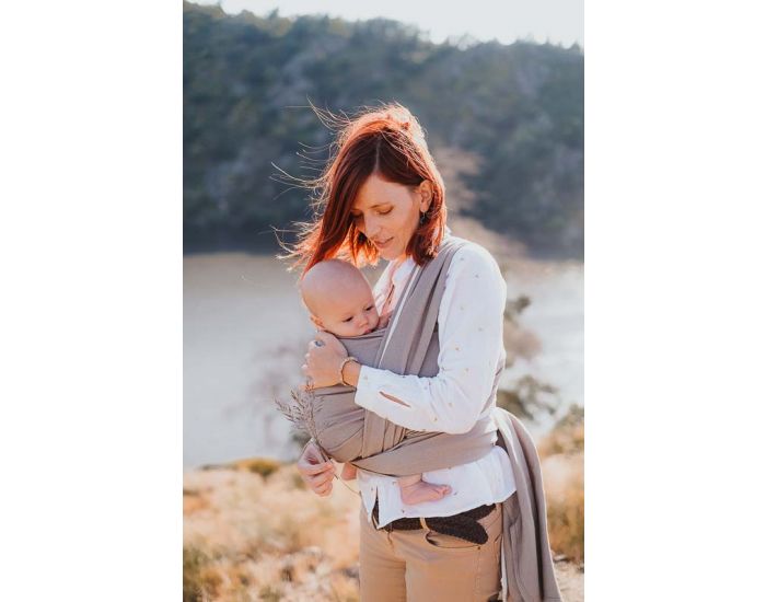  NEOBULLE Echarpe de Portage Gris Vintage 4.60m - Coton Bio (2)