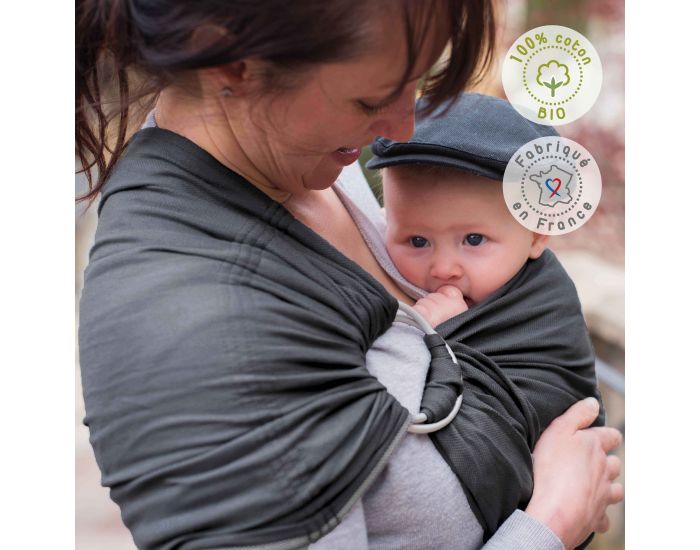  NEOBULLE Sling Anthracite - Coton Bio (1)